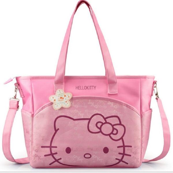 

oxford hello kitty mummy bag women casual shopping bag cartoon women tote picnic 2 colors