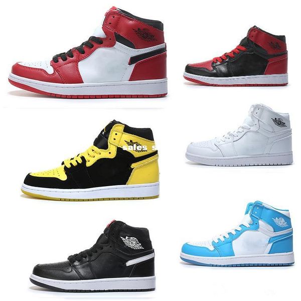 

Горячие продажи дизайнерская обувь 1 ОГ топ мужчины баскетбол обувь Чикаго 1С кроссовки Мандарин утка тренеры UNC Мужские спортивные кроссовки обувь размер 7-13