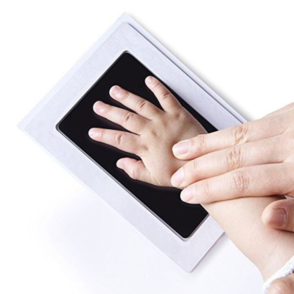 

newborn baby handprint footprint p frame kit non-toxic clean touch ink pad