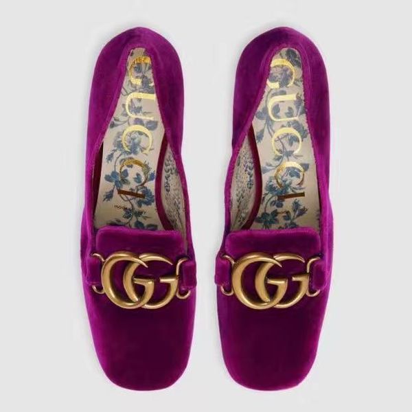 

Top flats ladies serpentine Vintage leather shoes with thick square and foot pedal sleeve rivet Kevin slip-on tide single brand shoes women