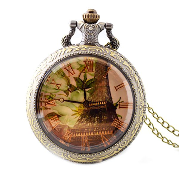 

phil iron retro pocket watch casual quartz nurse pocket watch large necklace pendant sweater chain clock gifts, Slivery;golden
