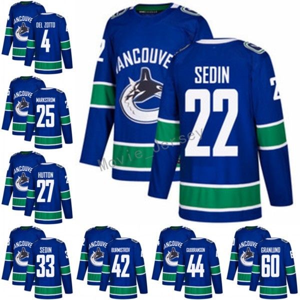 

2017 2018 Vancouver Canucks 25 Jacob Markstrom Jerseys 27 Ben Hutton 60 Markus Granlund 4 Michael Del Zotto 42 Alexander Burmistrov Blue