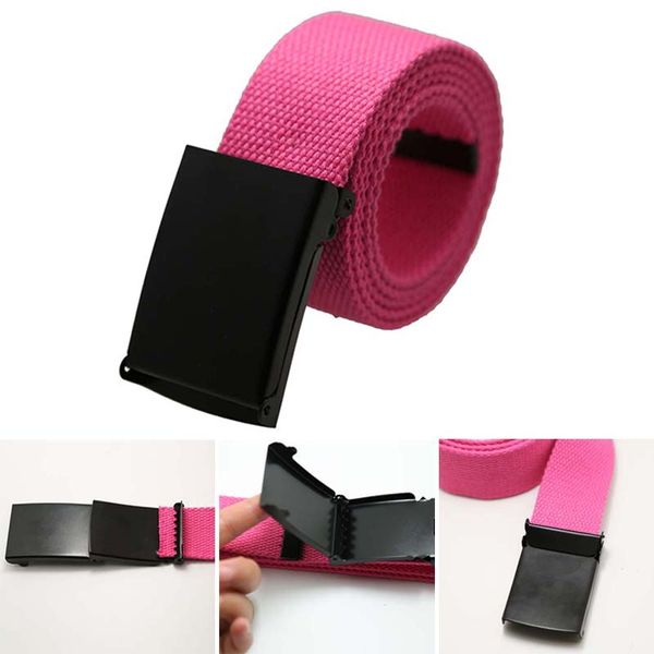 

women's jeans fashion canvas men's belt tactical casual 1 pcs, Black;brown