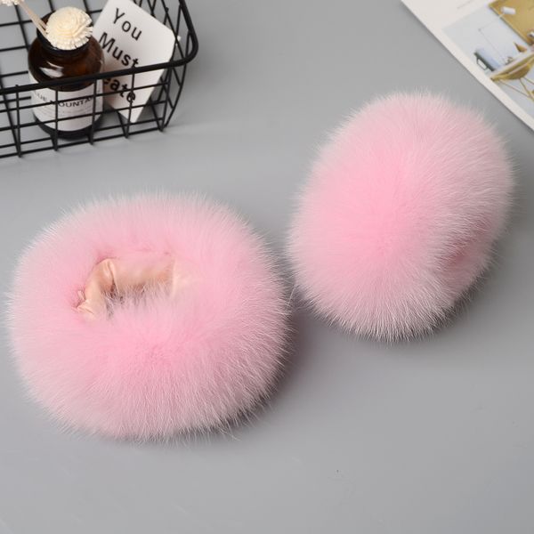 

fox fur cuffs genuine fox fur cuff arm warmer lady bracelet real wristband glove raccoon cuffs, Blue;gray