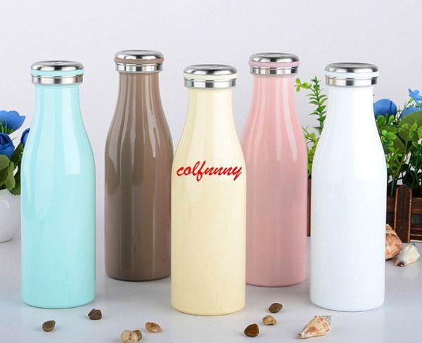 20 teile/los 350/500 ML Kinder Nette Milch Flasche Thermo Tasse Tragbare Edelstahl Vakuum Flasche Thermoskanne Kaffee Becher f062103