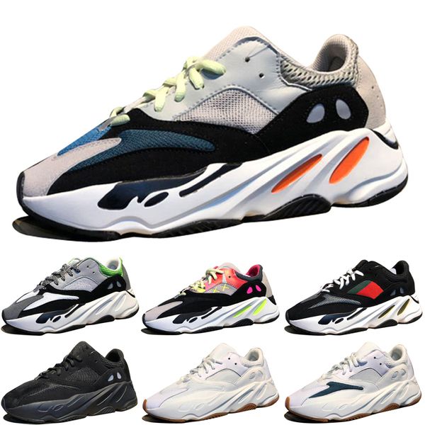 

kanye west wave runner 700 boots grey classic athletic shoes for men 700s womens mens sports sneakers trainers outdoor causal shoes, White;red