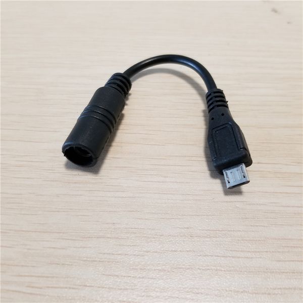 

5.5mm x 2.1mm dc female to micro usb male charging cable for mobile phone tablet 10cm/3.9