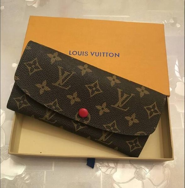

shpping wholesale red bottoms lady long wallet multicolor designer coin purse card holder original box women classic zipper pocket 8865, Red;black