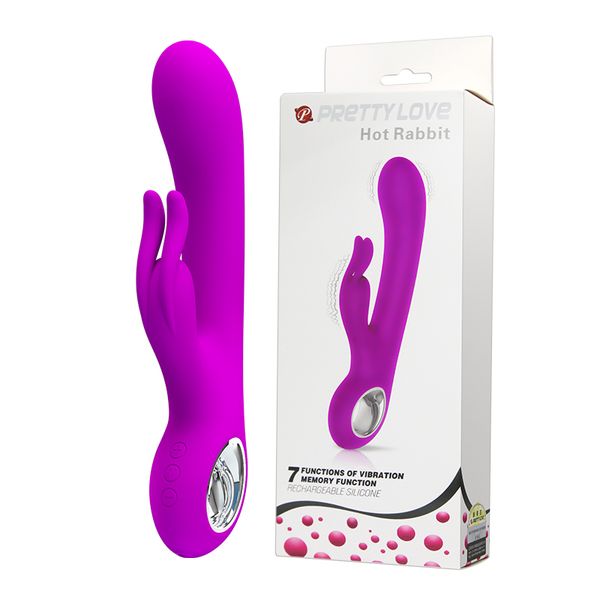 Pretty Love USB recarregável sexo feminino vibrador g-spot massager vibrador elétrico para mulheres coelho vibrador produtos do sexo S924