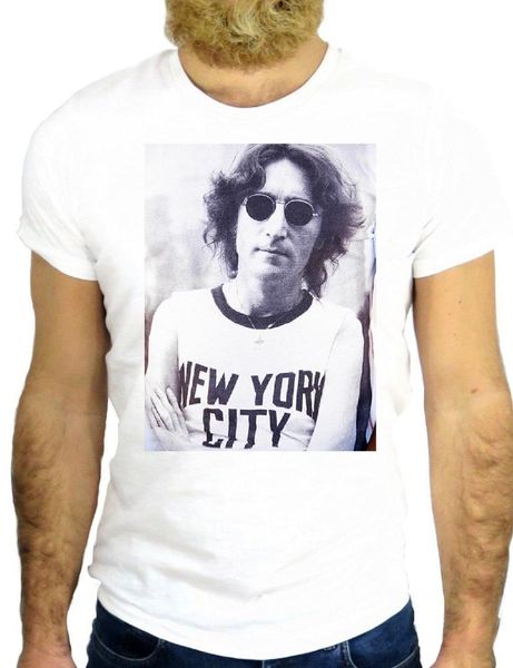 

t shirt jode z2079 cool lennon singer artist cool fun nice ggg24 short sleeves new fashion t-shirt men clothing, White;black