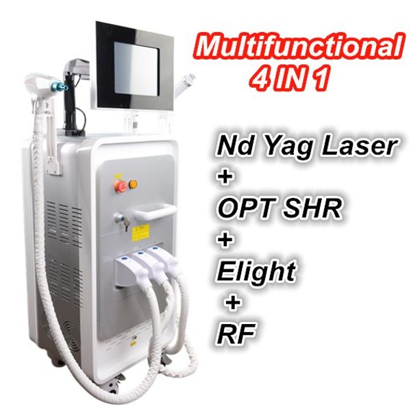 

professional ipl rf skin rejuvenation shr hair removal elight machine wrinkle removal nd yag laser tattoo removal device, Black