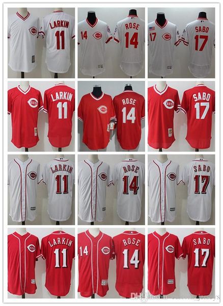 

Cu tom men women youth cincinnati red jer ey 11 barry larkin 14 pete ro e 17 chri abo home blue red ba eball jer ey