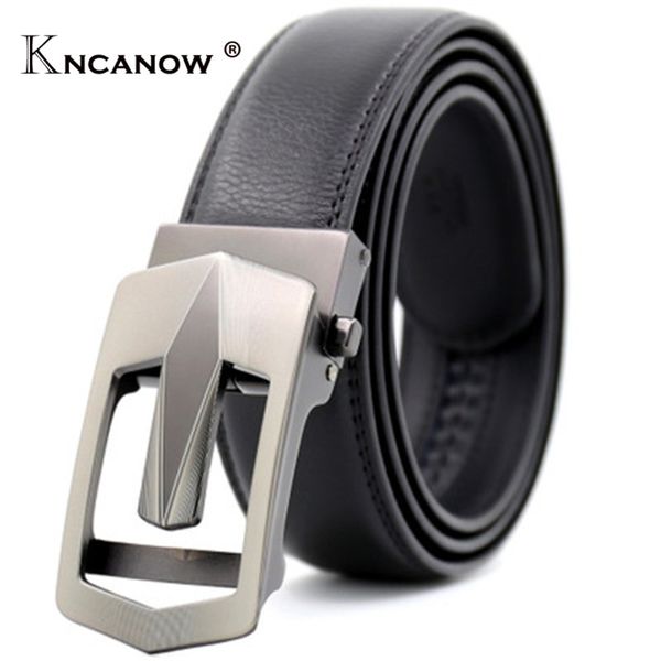 

kncanow 105-140cm brand belt strap male genuine leather ceinture men fashion ly55-561779-1 belts man casual business lon, Black;brown