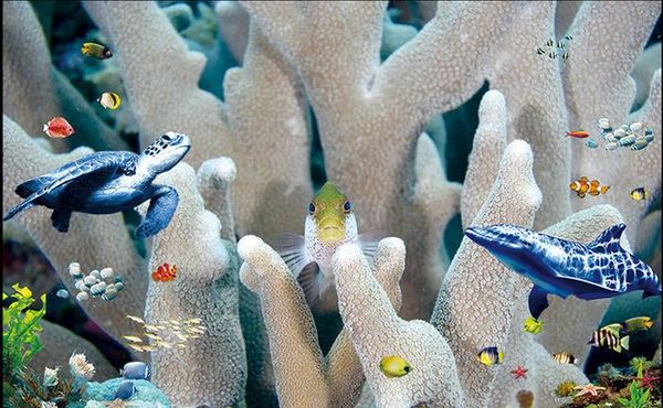 

wallpaper 3d mural for living room underwater world 3d stereo hd tv background wall decoration painting wall mural wall paper painting