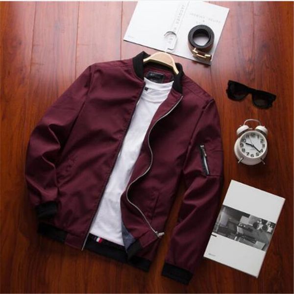 

asstseries new spring black bomber jacket men streetwear hip hop slim fit pilot bomber jacket coat men jackets plus size 4xl, Black;brown