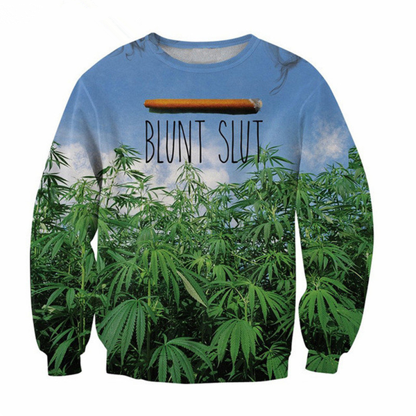 

fashion funny green plants harajuku style 3d print sweats fashion clothing women men sweatshirt casual pullovers k276, Black