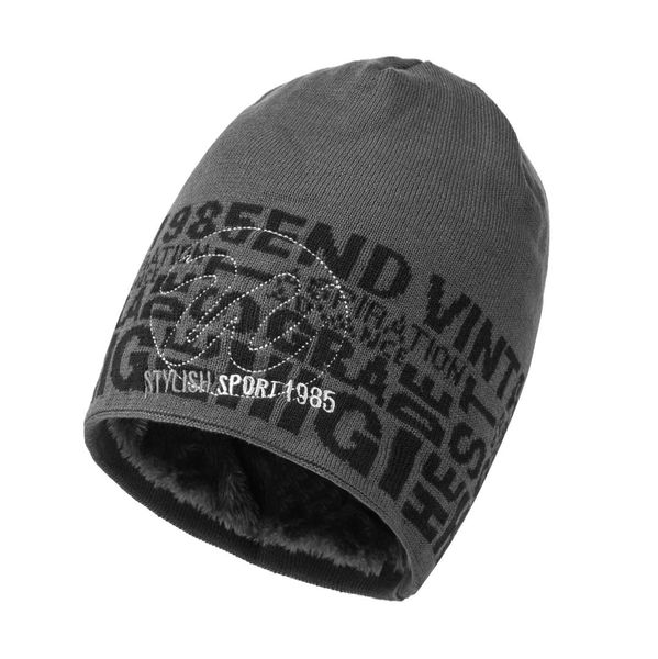 

men winter hats male outdoor thick soft warm knitted beanies cap letter decoration men's fashion casual knit hat