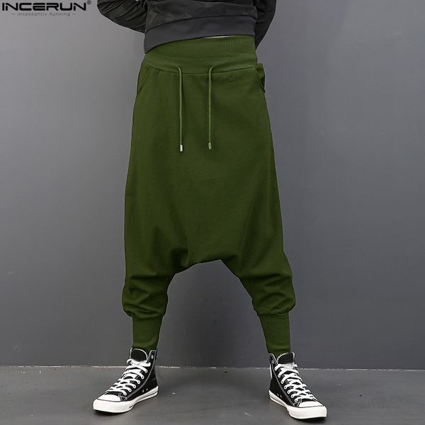 Großhandel INCERUN Männer Casual Solide Harem Hip Hop Hosen Online Shop INCERUN Männer Harem Hosen Solide Hip Hop