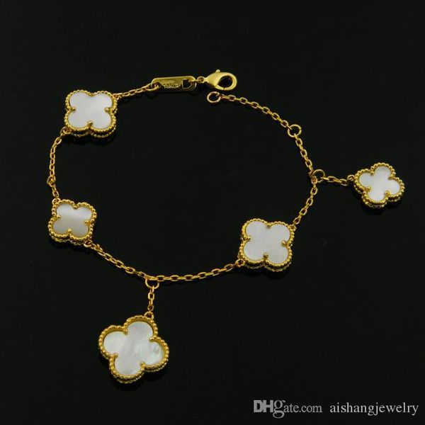 

CoB8 Fashion new Clover style bracelet for women and man birthday gifts have four colors choose all-match free shipping