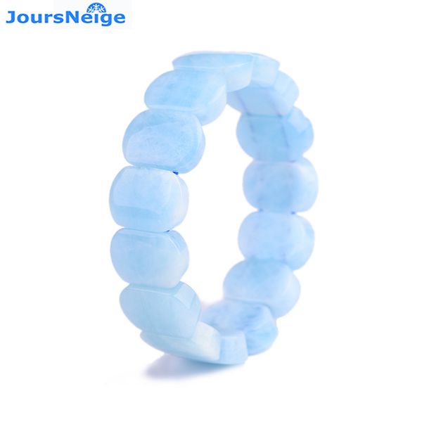 

wholesale fine blue stone hand row natural stone bracelets sweet style for lover birthday present simple fresh crystal jewelry, Black