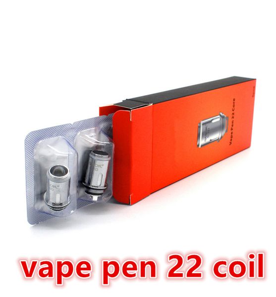 

100 elling vape pen 22 coil head 0 25ohm 0 3ohm flavour cha er replacement core fit vape pen 22 tarter kit dhl free