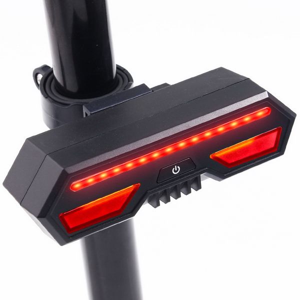 

new bike bicycle smart taillight rear light laser tail lamp smart usb rechargeable cycling accessories remote turn led