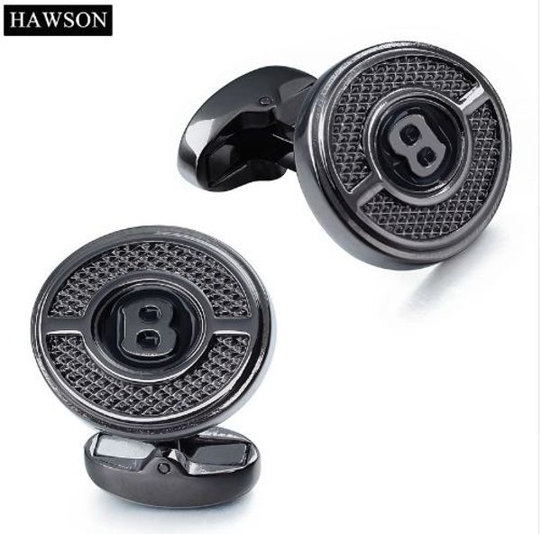 

b letter cuff links on dress shirt for men 3 color personalized cufflinks with gift box, Silver