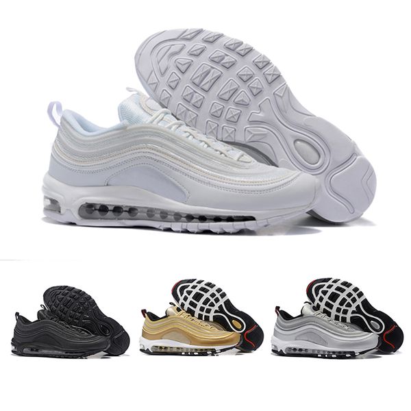 Compre Nike Air Max 97 Airmax Mens Low Running Shoes Cushion Hombres Mujeres Tamaño OG Silver Gold Anniversary Edition Sneakers 97S Deporte Deportes Compre Nike Air Max 97 Airmax Mens Low Running Shoes Cushion Hombres Mujeres Tamaño OG Silver Gold Anniversary Edition Sneakers 97S Deporte Deportes