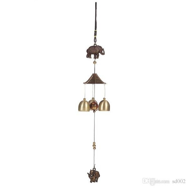 

traditional yard wind chimes elephant coppery garden windchime bell crafts for living room indoor hanging decoration novelty items 6 5bza dd
