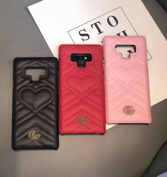 

Luxury Love Heart Phone Case For Samsung Galaxy S9 S8 Note 8 9 PU Leather Shell for Iphone X XS Max XR 8 7 7Plus 6 6s Plus cover