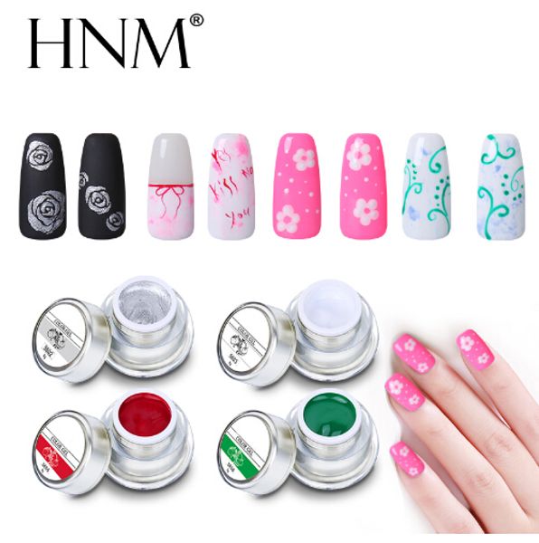

3d nail art paint color gel diy 12 colors draw painting acrylic color uv gel tip 12 colors painting gel in nail hot, Red;pink