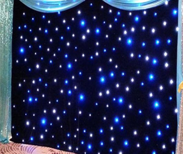 À Prova de fogo 2 M * 3 M Cortina de Luz Levou Estrela Cortina 90 V-240 V Cor RGBW, 5mm Tyanshine LED Estrela Pano de Casamento Backdrops Levou Cutains LLFA