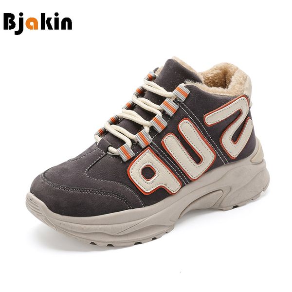 

bjakin height increasing women sneakers with fur 2018 new winter warmth running shoes comfortable sports shoes zapatillas mujer