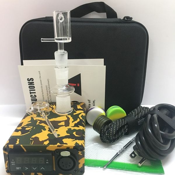 

Дешевый электронный гвоздь электрический dab nail ENAIL controller wax PID TC box с Титаном 10 16 20 мм без купола с титановым гвоздем