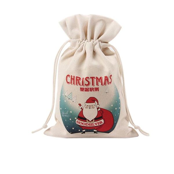 

sleeper #4001 cute drawstring santa claus christams gift bag home decorations ing