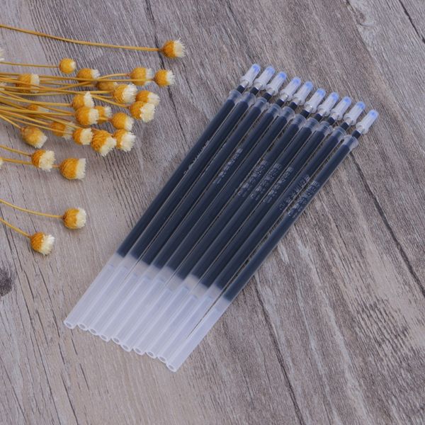 

10 pcs ink disappear invisible slowly gel pen refill black, Black;red