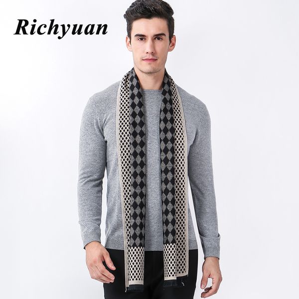 

autumn and winter fashion men's scarves warm wool scarves cashmere scarf for men autumn business scarves, Blue;gray