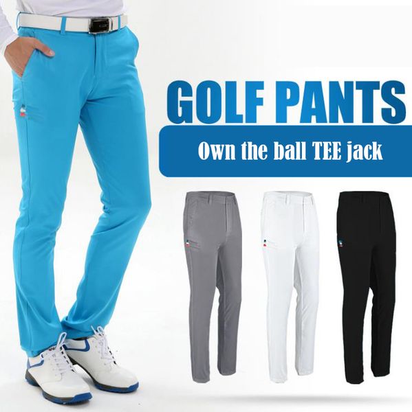 

2018 new pgm golf pants men's slim pants shorts golf summer ball plug tee, Gary;green