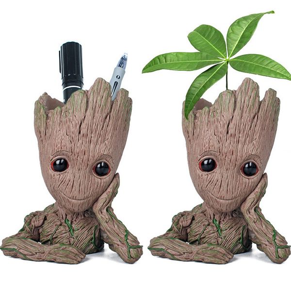 

guardians of the galaxy pen container 15cm groot flowerpot toy flower pen pot xmas gift t2i233
