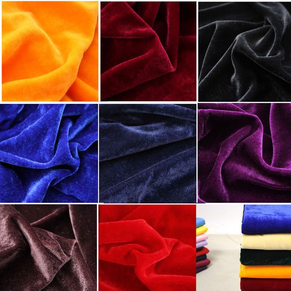 

ppcrafts conference on gold velvet cloth thick black background red cloth decorated tablecloth curtain fabric, Black;white