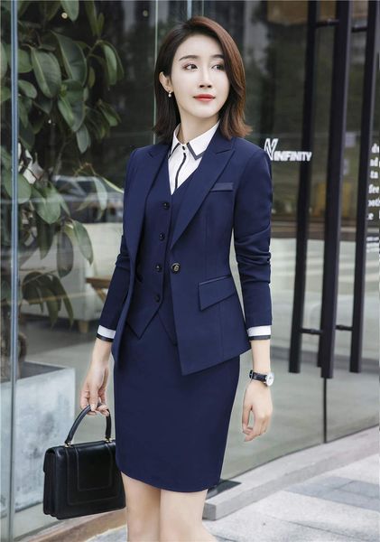 2019 2018 women business pant suits formal women ladies business office tuxedos work wear skirt suits from donnatang240965 42 45 dhgate com pant suit vs skirt suit