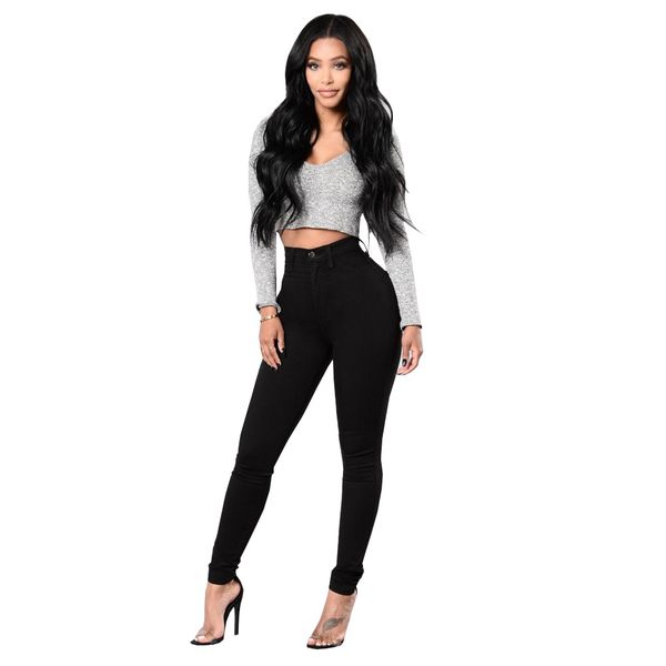 high waist stretchable jeans