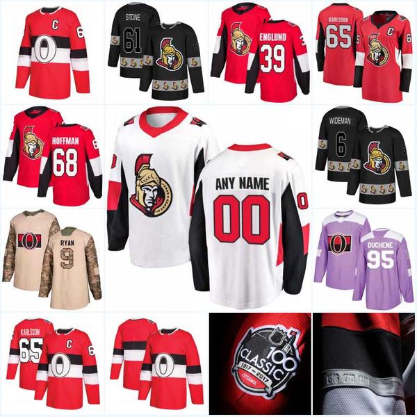 

New Season Ottawa Senators Jerseys 95 Matt Duchene 44 Jean-Gabriel Pageau 10 Tom Pyatt 15 Zack Smith 71 Chris Tierney Hockey Jerseys