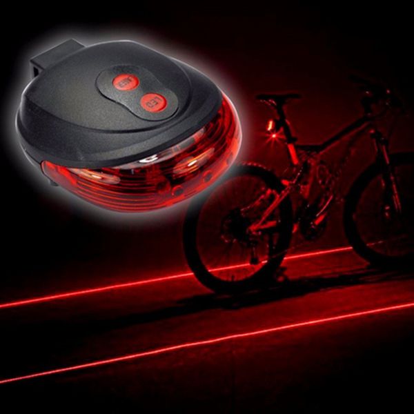

5led 2laser bike lights new waterproof rear have 7 flash mode cycling at night it's safe bicycle bicicleta bisiklet seatpost