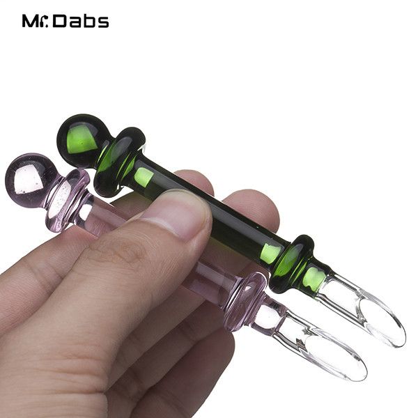 

Glass Dabbers For Wax Collecting Wax Dab Vaporizer Tools Oil Dabs Tool with Colorful Glass Dabbers Tools for Smoking Water Pipes DHL