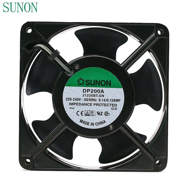 

sunon dp200a p/n 2123xbt.gn 0.14a 12038 220v 120*120*38mm industrial case cabinet cooling fan 120mm