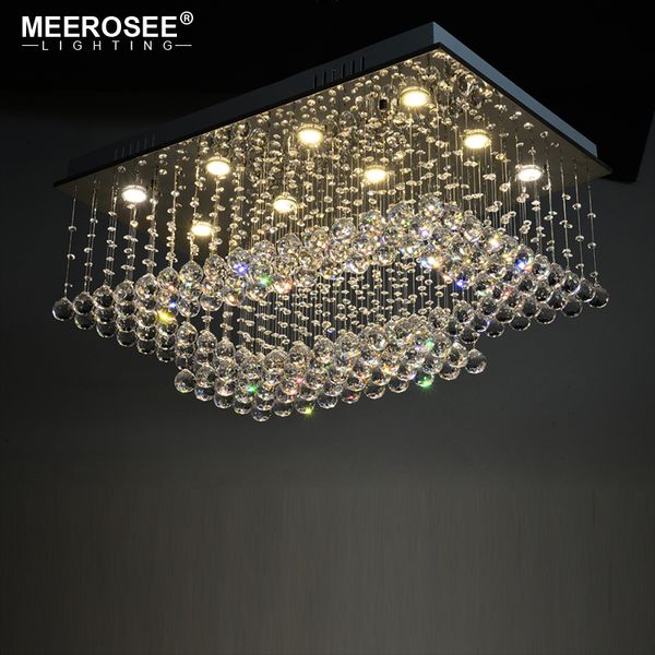 

good k9 crystal chandelier light fixture rain drop rectangle clear crystal ceiling lustre de cristal for household l deco