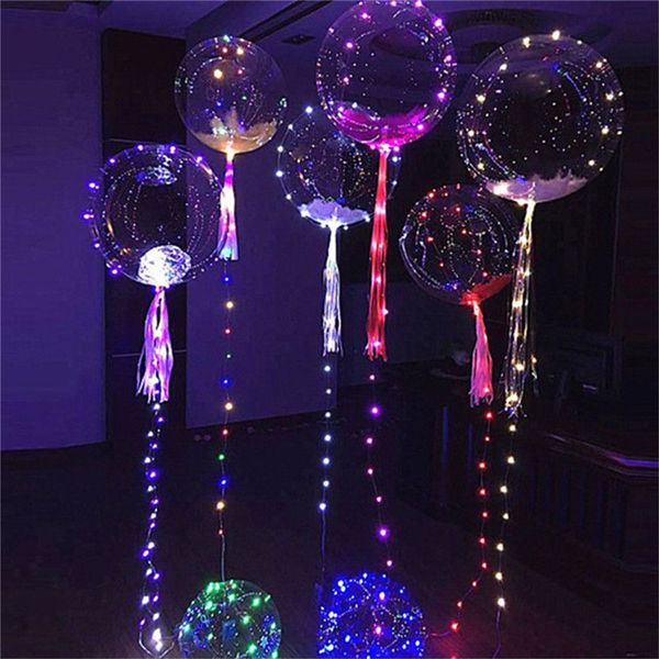 

bobo handheld c223 musical random glowing handle type led balloon colored bubble balloon cofsd
