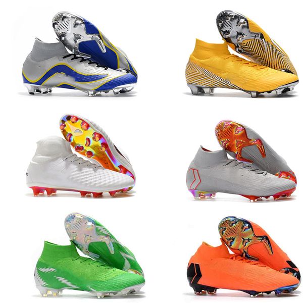 

2018 many colors 100% original mercurial superfly vi 360 elite fg soccer shoes outdoor football boots mens cr7 soccer cleats