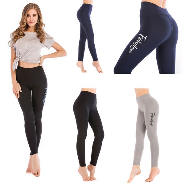 

women leggings letter printed fitness legging silm women pants high stretch elasticity trouser pants wvlg4444-bl-os, Black